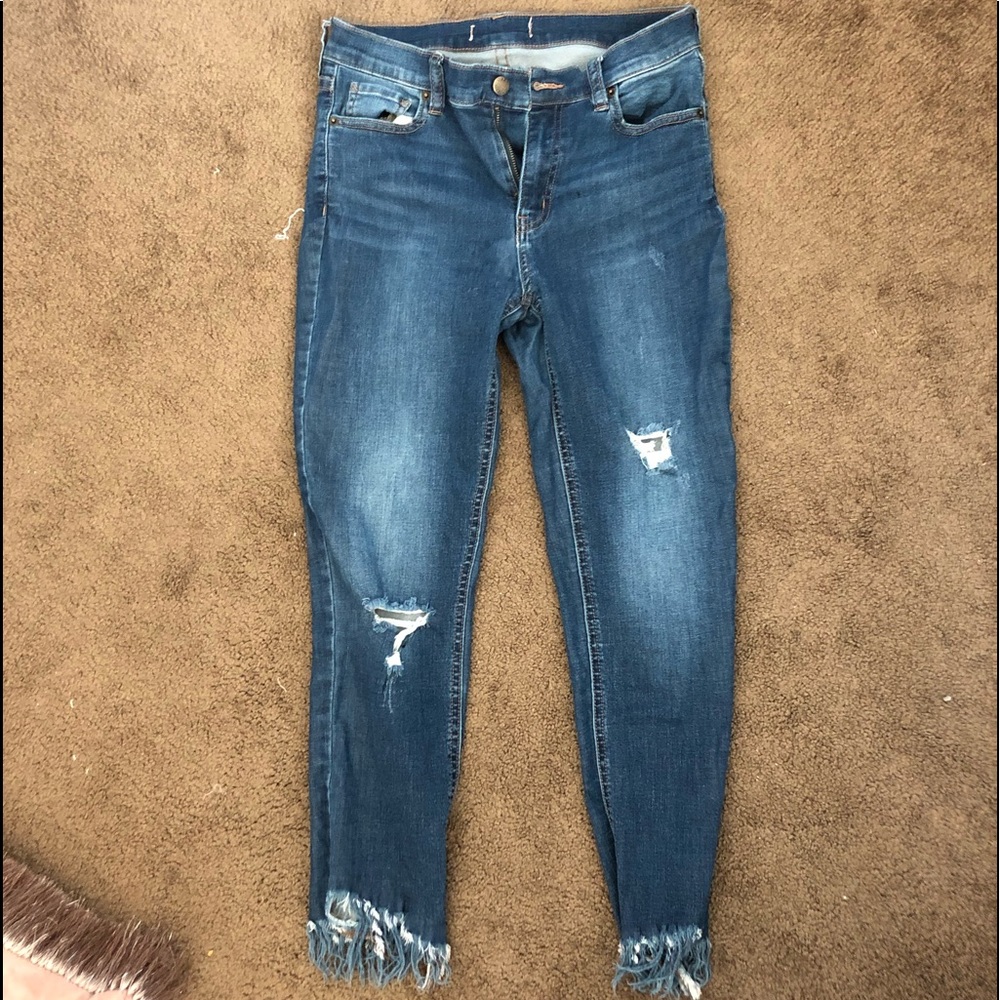 Free People Frayed Jeans